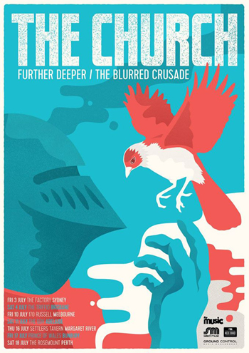 the church_the blurred crusade-further deeper tour poster2